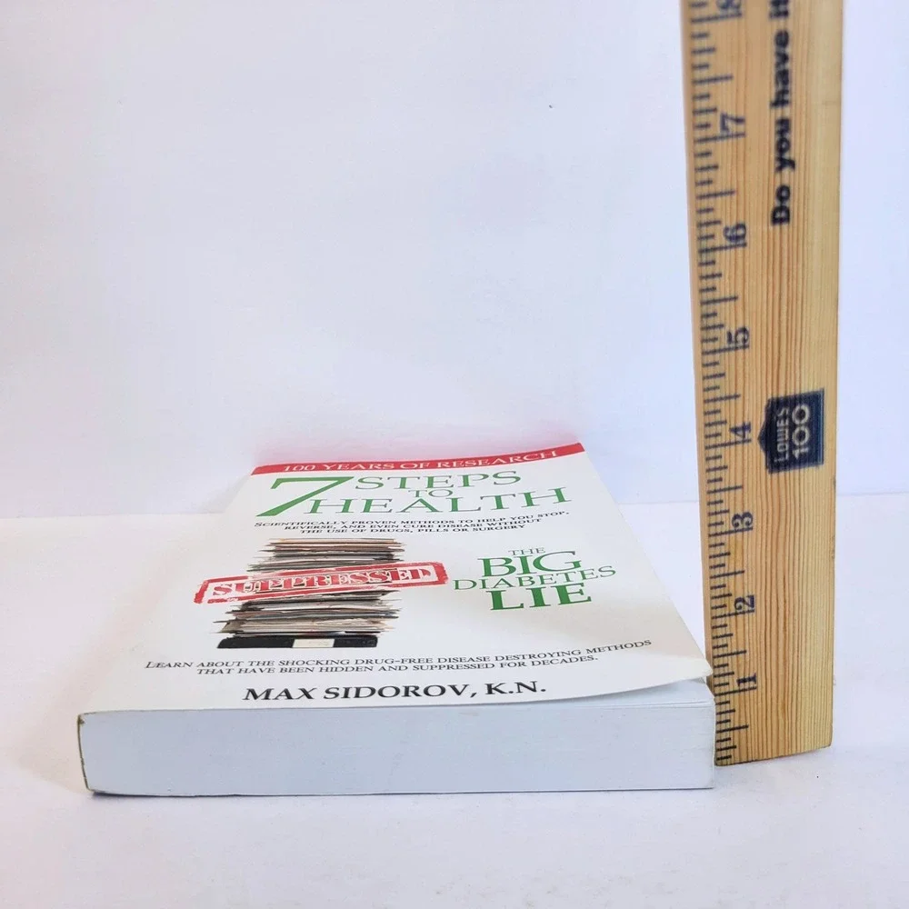 7 Steps to Health The Big Diabetes Lie Wellness Book Paperback Max Sidorov